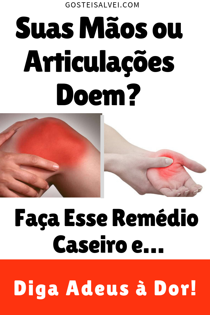 You are currently viewing Suas Mãos ou Articulações Doem? Faça Esse Remédio Caseiro e… Diga Adeus à Dor!