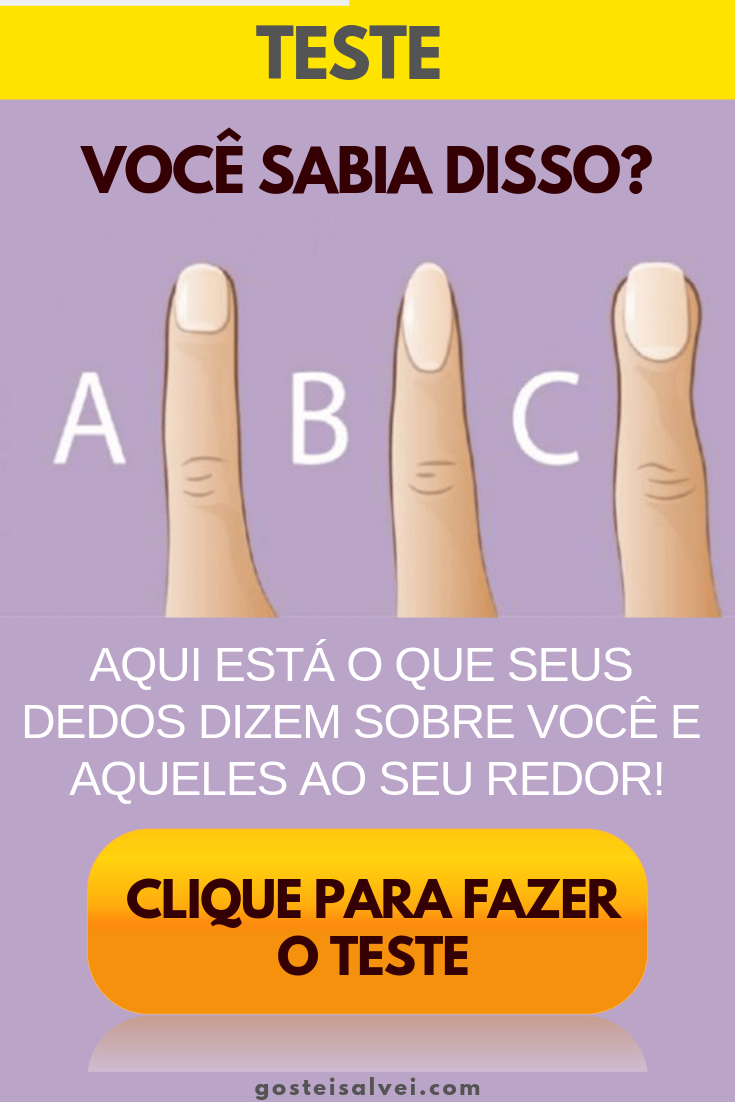 You are currently viewing Você sabia disso? Aqui está o que seus dedos dizem sobre você e aqueles ao seu redor!