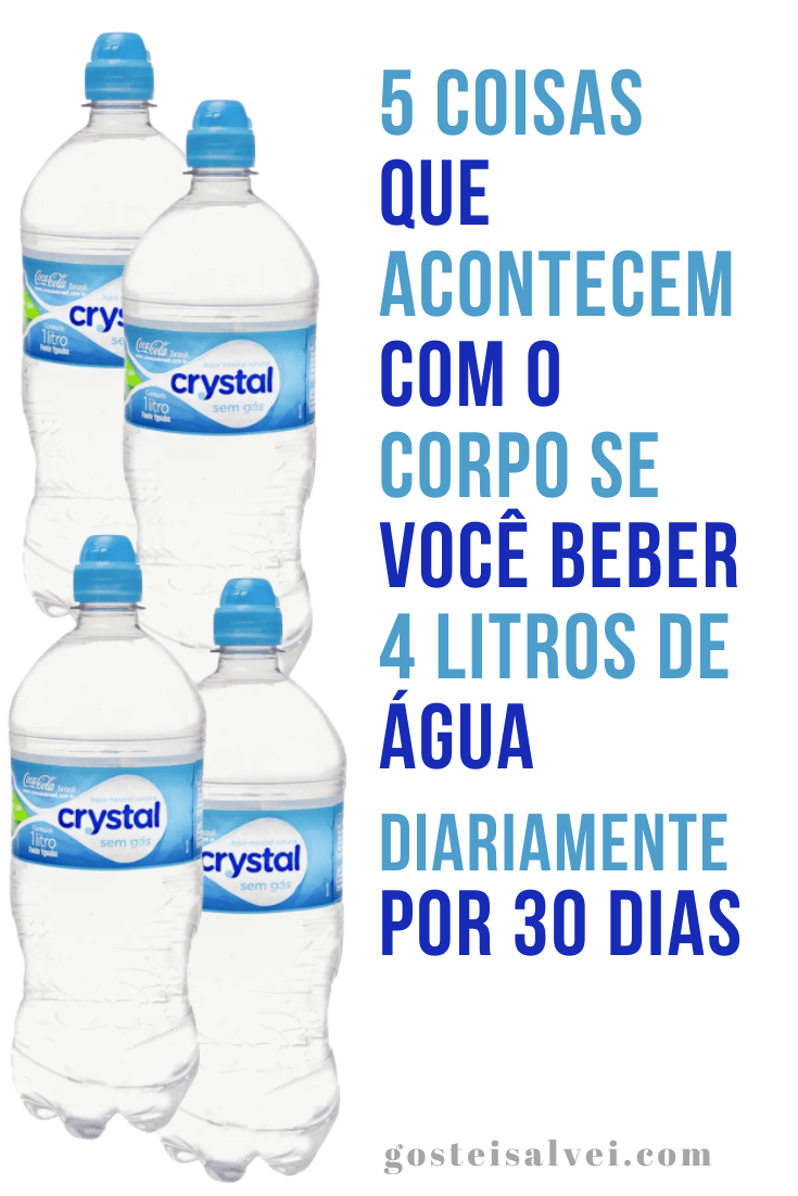You are currently viewing 5 Coisas que acontecem com o corpo se você beber 4 litros de água diariamente por 30 dias