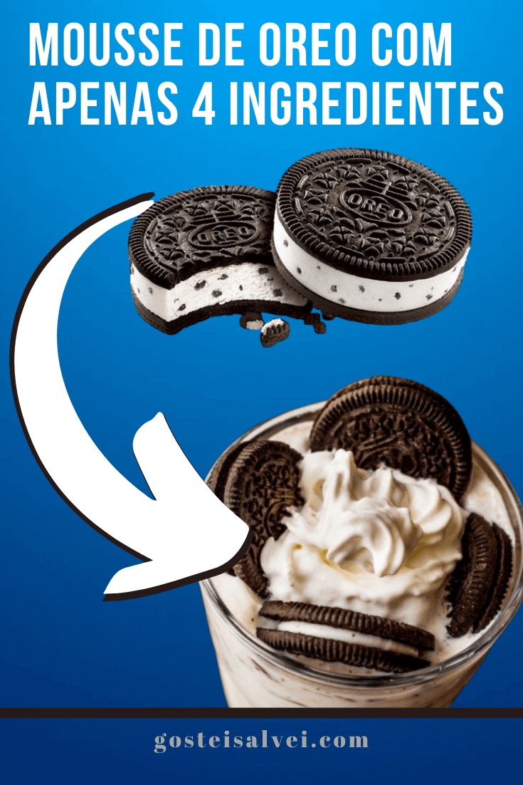 You are currently viewing Mousse de OREO com apenas 4 ingredientes