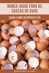 Read more about the article Nunca jogue fora as cascas de ovos! Veja como reaproveitar!