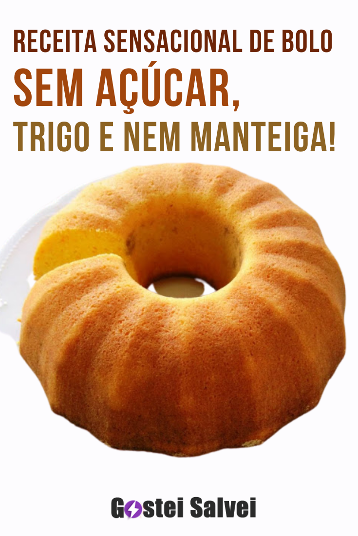 You are currently viewing Receita SENSACIONAL de bolo – Sem açúcar, trigo e nem manteiga!