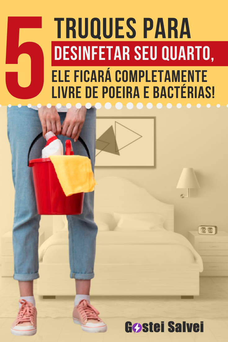 You are currently viewing 5 Truques para desinfetar seu quarto, ele ficará completamente livre de poeira e bactérias!