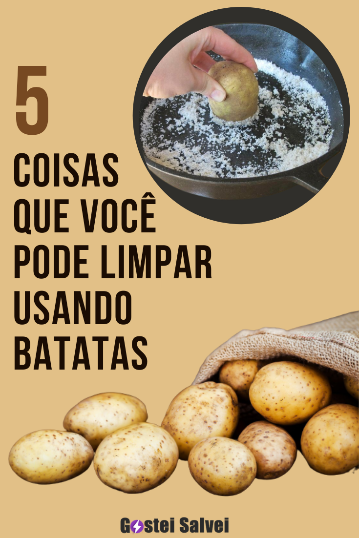 You are currently viewing 5 Coisas que você pode limpar com batatas