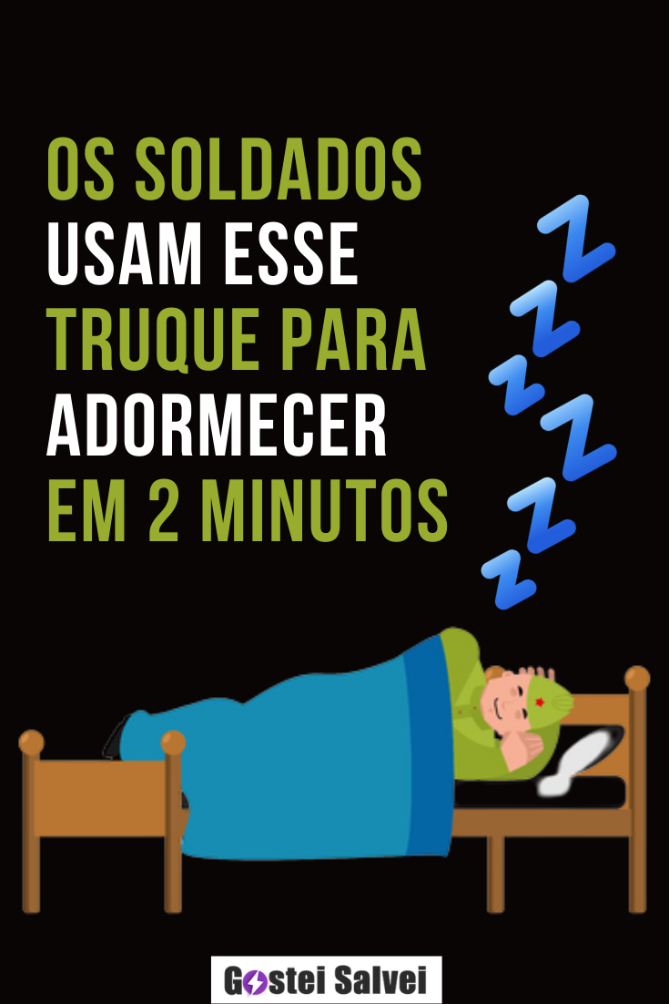 You are currently viewing Os soldados usam esse truque para adormecer em 2 minutos