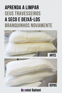 Read more about the article Aprenda a limpar seu travesseiro a seco e deixá-los branquinhos novamente