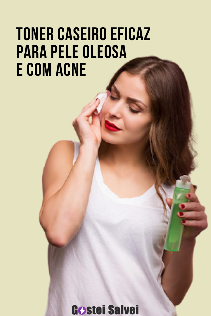 You are currently viewing Toner caseiro para pele oleosa e com acne