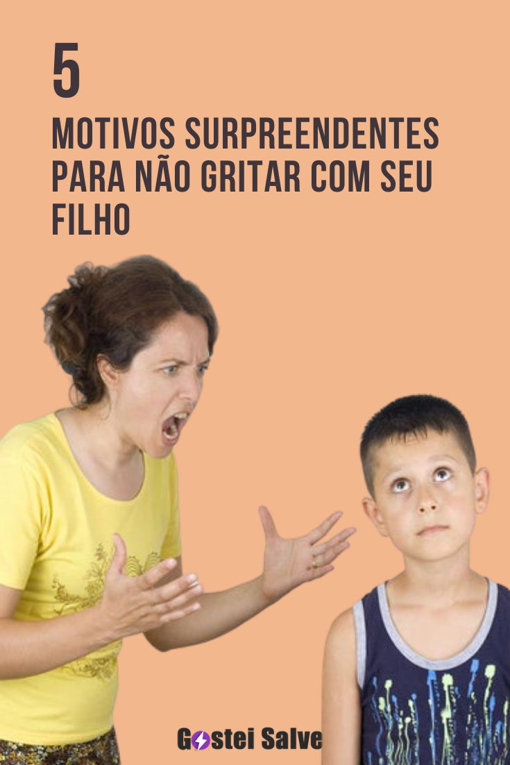 You are currently viewing 5 Motivos surpreendentes para não gritar com seu filho