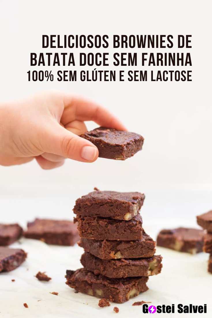 You are currently viewing Deliciosos brownies de batata doce sem farinha – 100% sem glúten e sem lactose
