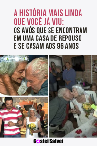 Read more about the article A história mais linda que você já viu: Os avós que se encontram em uma casa de repouso e se casam aos 96 anos
