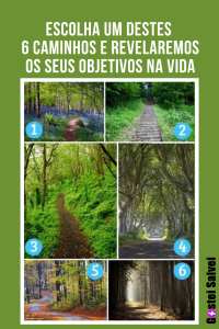 Read more about the article Escolha um destes 6 caminhos e revelaremos os seus objetivos na vida