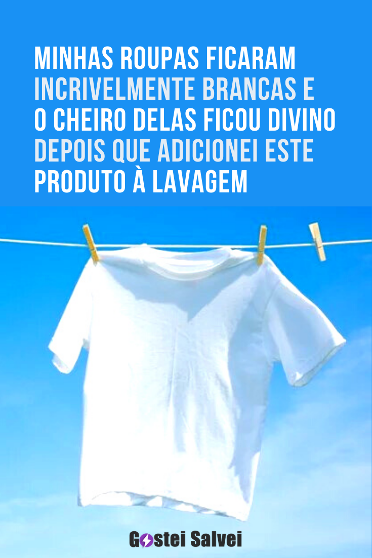 You are currently viewing Minhas roupas ficaram incrivelmente brancas e o cheiro delas ficou divino depois que adicionei este produto à lavagem