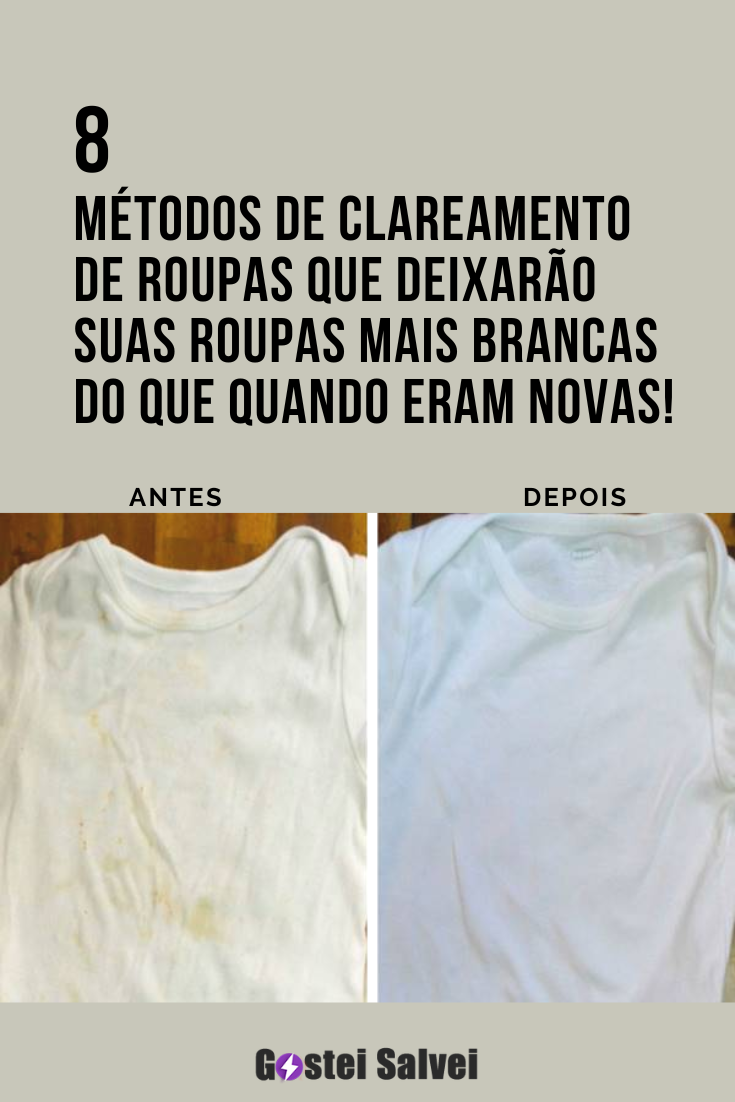 You are currently viewing 8 Métodos de clareamento de roupas que deixarão suas roupas mais brancas do que quando eram novas!