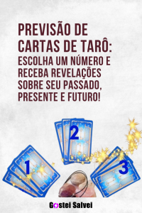 Read more about the article Previsão de cartas de tarô: Escolha um número e receba revelações sobre seu passado, presente e futuro!