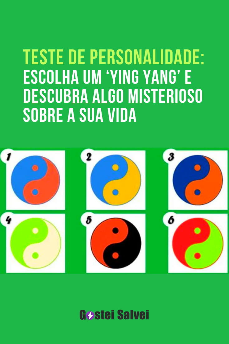 You are currently viewing Teste de personalidade: Escolha um ‘Ying Yang’ e descubra algo misterioso sobre a sua vida