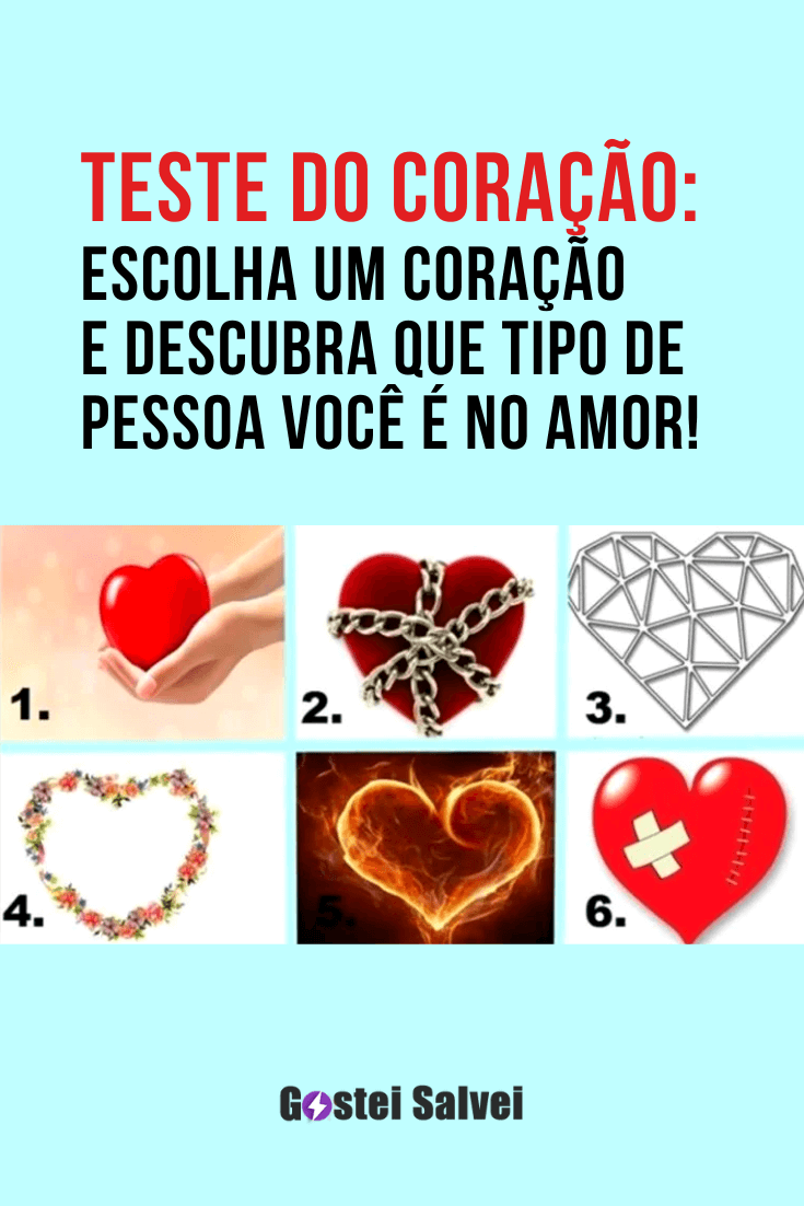 You are currently viewing Teste do coração: Escolha um coração e descubra que tipo de pessoa você é no amor!