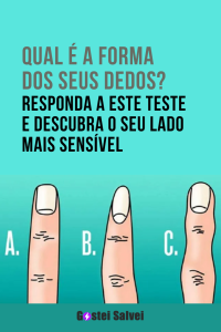 Read more about the article Qual é a forma dos seus dedos? Responda a este teste e descubra o seu lado mais sensível
