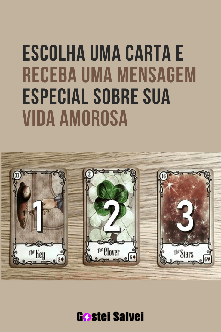 You are currently viewing Escolha uma carta e receba uma mensagem especial sobre sua vida amorosa