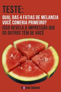 Leia mais sobre o artigo Teste: Qual das 4 fatias de melancia você comeria primeiro? Isso revela a impressão que os outros têm de você